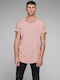 Jack & Jones Ανδρικό T-shirt Misty Rose Μονόχρωμο