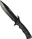 Mil-Tec G10 Combat Knife Black with Blade made of Steel in Sheath