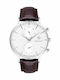 Gant Park Hill Men's Watch 43.5mm Battery with Brown Leather Strap