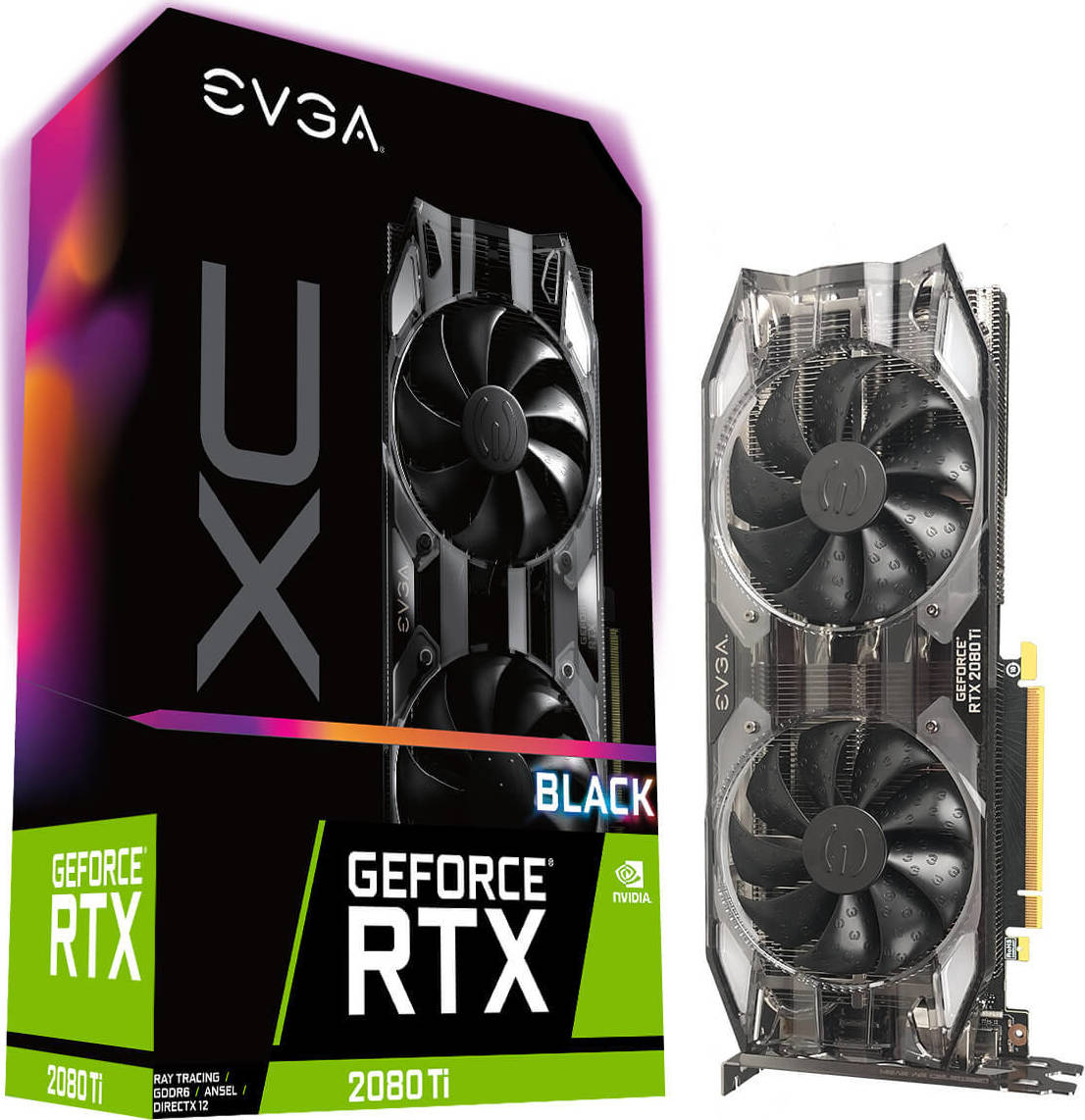 EVGA GeForce RTX 2080 Ti 11GB XC Black Edition 11G P4 2282 KR