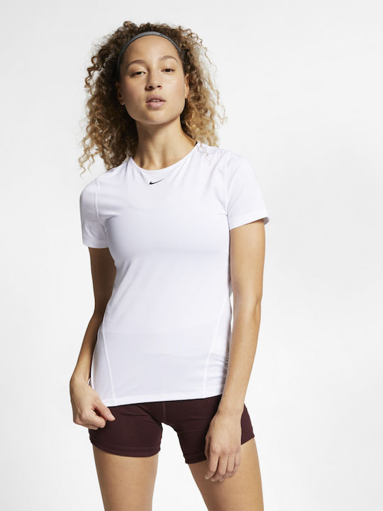 Nike Essential Αθλητικό Γυναικείο T-shirt Λευκό