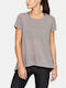 Under Armour Whisperlight Women's Athletic T-shirt Fast Drying Gray