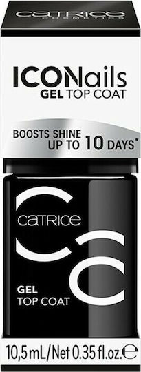 Catrice Cosmetics IcoNails Top Coat Top Coat pentru lacuri de unghii obișnuite 10.5ml