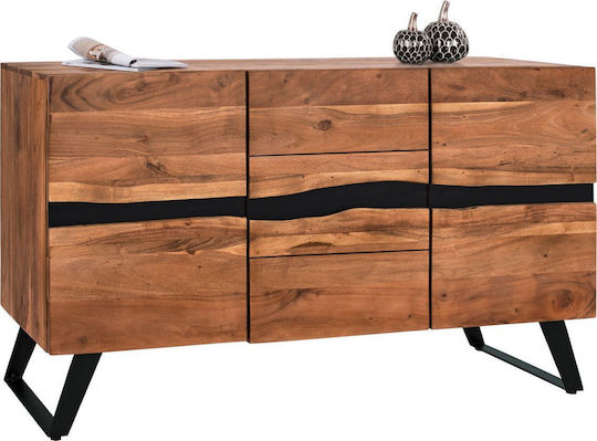 Bufet Alicia din Lemn Masiv & Metal Acacia 148x43.5x86cm