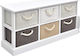 Hallway Möbel mit Schuhschrank & Bank White 95x28x47cm