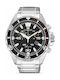 Citizen Eco Drive Watch Chronograph Eco - Drive with Silver Metal Bracelet