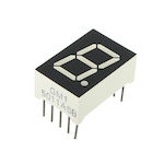 7-Segment 1-Bit Led Red Display - Common Anode 0.5"