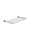 Karag Multiuso Rack de Baie cu 4 Locuri De Perete cu șuruburi ​60x60cm Inox Argint