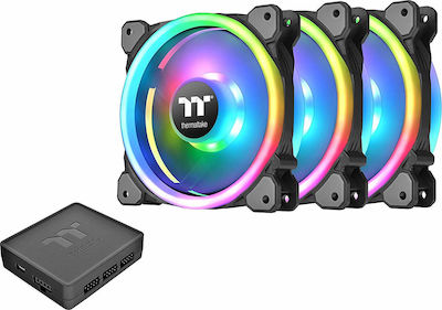 Thermaltake Riing Trio 12 RGB Radiator Fan TT Premium Case Fan 120mm με Σύνδεση 4-Pin PWM 3τμχ