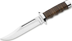 Boker Magnum Outback Field Messer Braun mit Klinge aus Rostfreier Stahl in Scheide