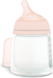 Suavinex Plastic Bottle Zero Zero Anti-Colic with Silicone Nipple for 0+, 0+ m, months Pink 180ml 1pcs