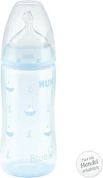 Nuk Plastikflasche First Choice Plus Baby Rose & Blue Gegen Koliken mit Silikonsauger für 0-6 Monate Light blue Boote 300ml 1Stück 10.741.798