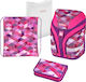 Herlitz Motion Plus Rosa Würfel-Set Schulranzen Rucksack Grundschule, Grundschule in Rosa Farbe