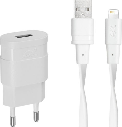 Rivacase Ladegerät und Kabel Blitzschlag Weißs (VA4115 WD2)