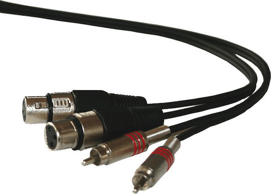 Ibiza Sound XLR female to RCA male 5m Cable (CM5RXF-2)
