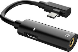 Hoco LS19 USB-C Male To 3.5mm USB-C Female Conv...