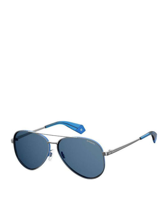 Polaroid Bărbătești Ochelari de soare cu Argintiu Cadru și Albastru Lentilă PLD 6069/S/X V84/C3