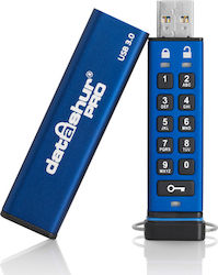 iStorage Datashur Pro 64GB USB 3.0 Μπλε
