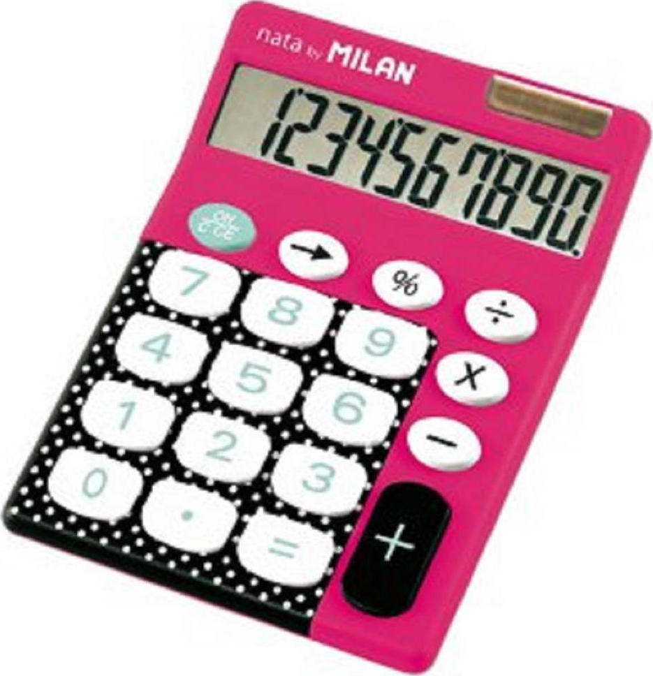 Milan　BL　150610　Digits　150610　Display　Calculator　Pink　1-Line　with　10　DBR