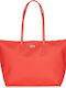Lacoste L.12.12 Concept Zip Women's Bag Shopper Shoulder Red