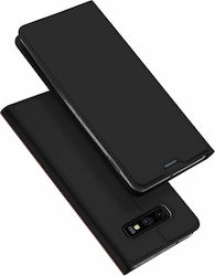 Dux Ducis Skin Pro Buchen Sie Synthetisches Leder Schwarz (Galaxy S10e)