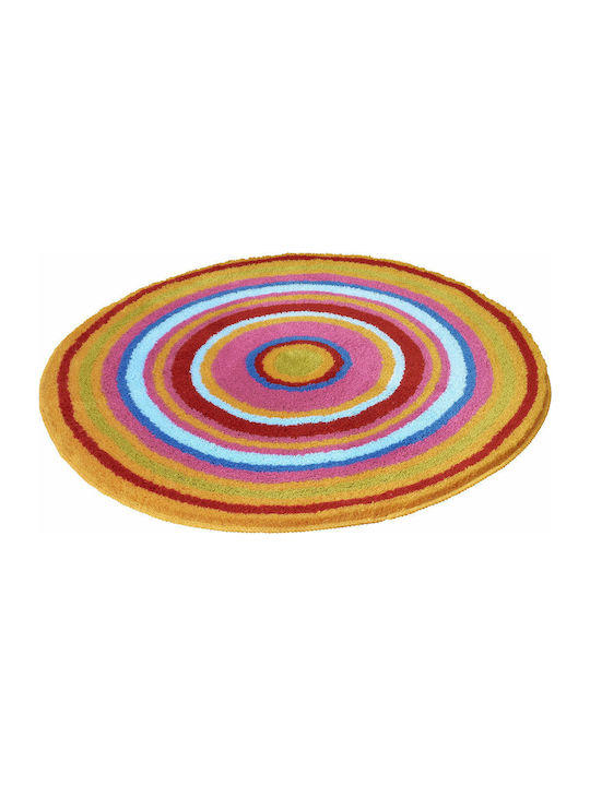 Kleine Wolke Rutschfest Badematte Synthetisch Rund Mandala 9105148518 Multicolor 80x80cm