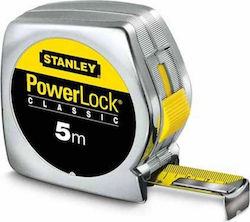 Stanley Power Lock Μετροταινία με Αυτόματη Επαναφορά