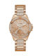 Guess Lady Frontier Γυναικείο Ρολόι 40mm Χρονογράφος Μπαταρίας με Ροζ Χρυσό Μεταλλικό Μπρασελέ