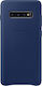 Samsung Coperta din spate Piele Albastru marin ...