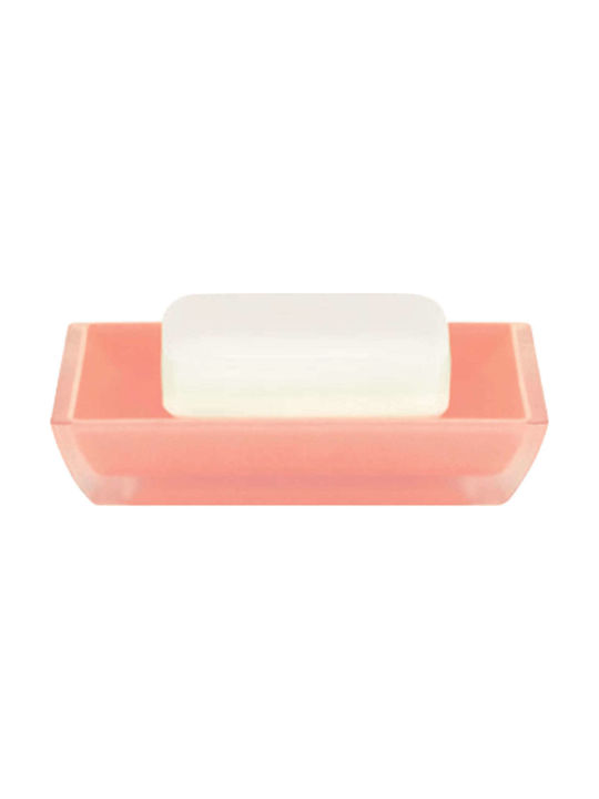 Dimitracas Freddo Plastic Soap Dish Countertop Pink