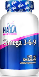 Haya Labs Ω-3-6-9 100 μαλακές κάψουλες