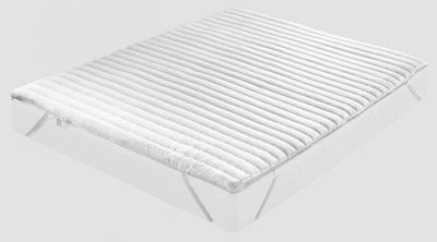 Greco Strom Twin XL Latex Mattress Topper Latex Comfort Plus with Removable Cover & Elastic Straps 160x200x5cm