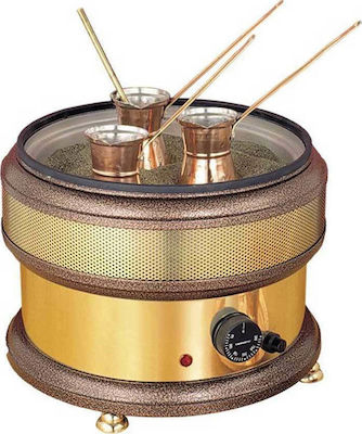 Johny AK/8-3 Gold Round Sand Coffee Maker L32xW32xH23.5cm