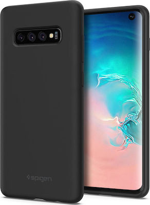 Spigen Silicone Fit Coperta din spate Silicon Negru (Galaxy S10) 605CS25818
