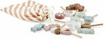 Kids Concept Joc de Gătit / Bucătărie Candy Set din Lemn pentru 3+ Ani 15buc 1000277