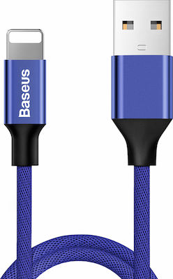 Baseus Yiven Împletit USB-A la Cablu Lightning Albastru 1.2m (CALYW-13)