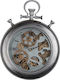 Artekko Wall Clock Metallic Silver Ø29cm