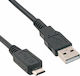Equip Regular USB 2.0 to micro USB Cable Μαύρο 1m 128596 1τμχ