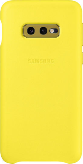 Samsung Leather Cover Back Cover Leather Yellow (Galaxy S10e)