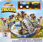 Mattel Πίστα Hot Wheels Monster Trucks Mecha Shark Face-Off για 4+ Ετών