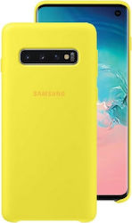 Samsung Back Cover Σιλικόνης Κίτρινο (Galaxy S10)