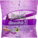 Wilkinson Sword Essentials 2 Women Ξυραφάκια Μιας Χρήσης 5τμχ