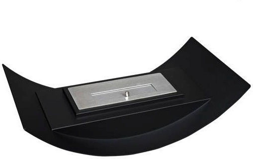 Kratki Biomisa Mini Tuv Indoor Desktop Bioethanol Fireplace Black 47x25x13cm