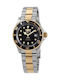 Invicta Pro Diver Watch Battery with Silver Metal Bracelet