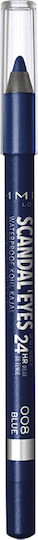 Rimmel Scandaleyes 24h Waterproof Kohl Kajal Eye Pencil 008 Blue