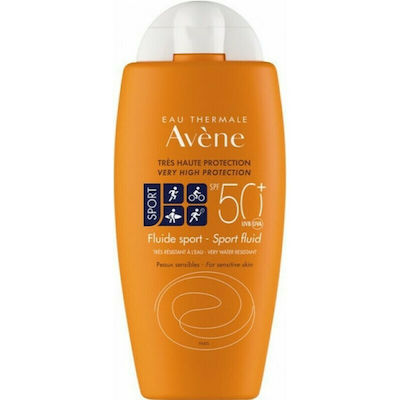 Avene Fluid Sport Waterproof Sunscreen Cream Face and Body SPF50 100ml