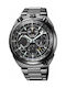 Citizen Promaster Land Ανδρικό Ρολόι 44.5mm Χρονογράφος Eco - Drive με Γκρι Μεταλλικό Μπρασελέ