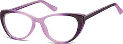 Sunoptic Plastic Eyeglass Frame Cat Eye Pink CP138D