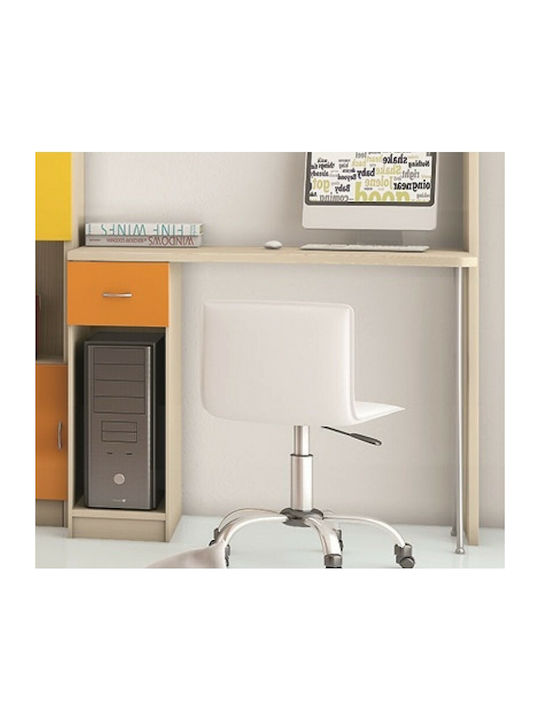 Rhodos 3 Kinderschreibtisch aus Melamin Beige 100x75x78cm