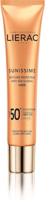 Lierac Sunissime BB Fluid Anti Age Global Golden Crema protectie solara Cremă SPF50 40ml